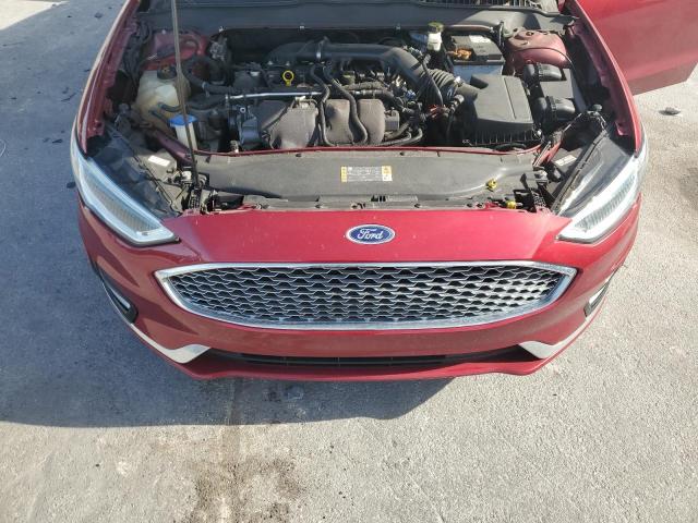 3FA6P0D93KR143256 - 2019 FORD FUSION TITANIUM أحمر صورة 11