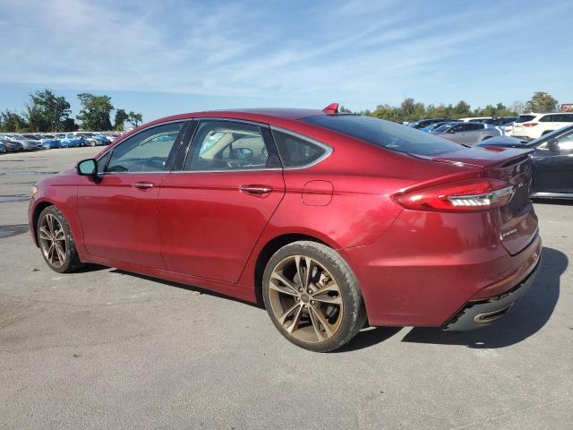 3FA6P0D93KR143256 - 2019 FORD FUSION TITANIUM أحمر صورة 2