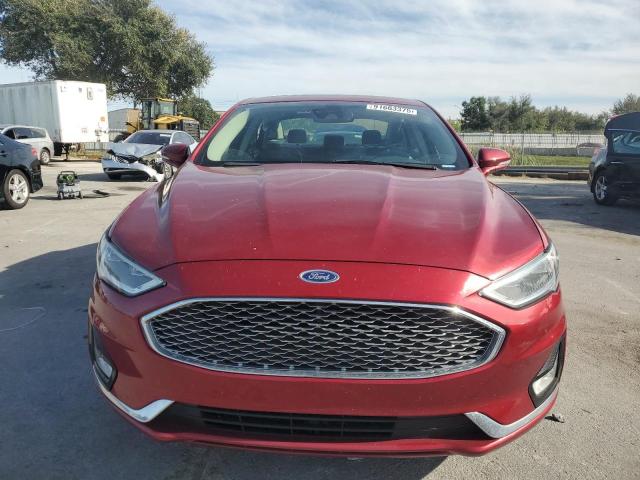 3FA6P0D93KR143256 - 2019 FORD FUSION TITANIUM أحمر صورة 5