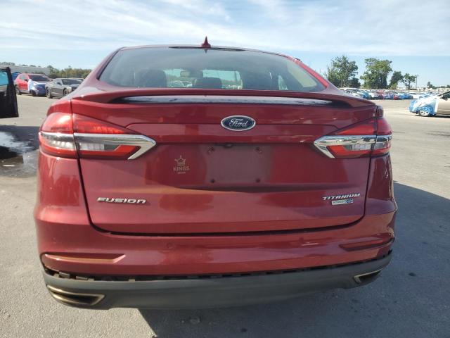 3FA6P0D93KR143256 - 2019 FORD FUSION TITANIUM أحمر صورة 6