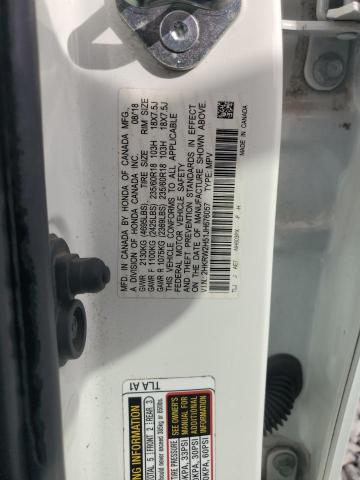 2HKRW2H51JH676057 - 2018 HONDA CR-V EX WHITE photo 13