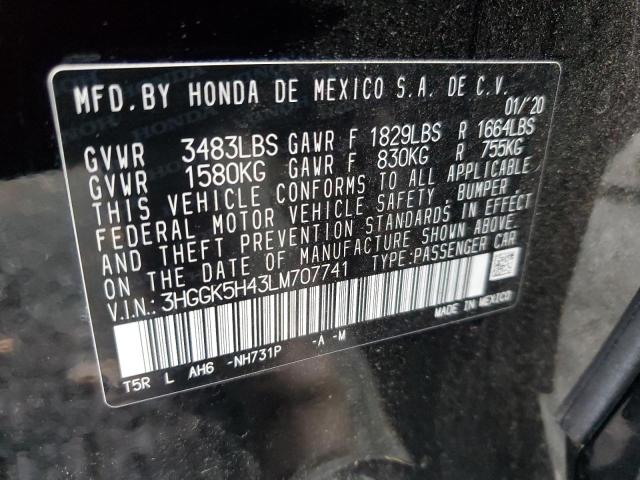 3HGGK5H43LM707741 - 2020 HONDA FIT LX Qara foto 14