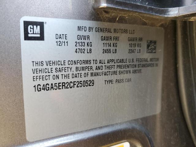 1G4GA5ER2CF250529 - 2012 BUICK LACROSSE Kahverengi fotoğraf 13