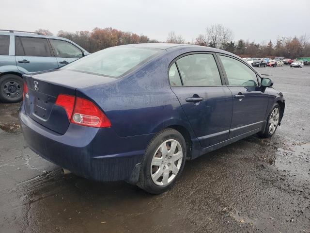 1HGFA15548L046900 - 2008 HONDA CIVIC LX BLUE photo 3