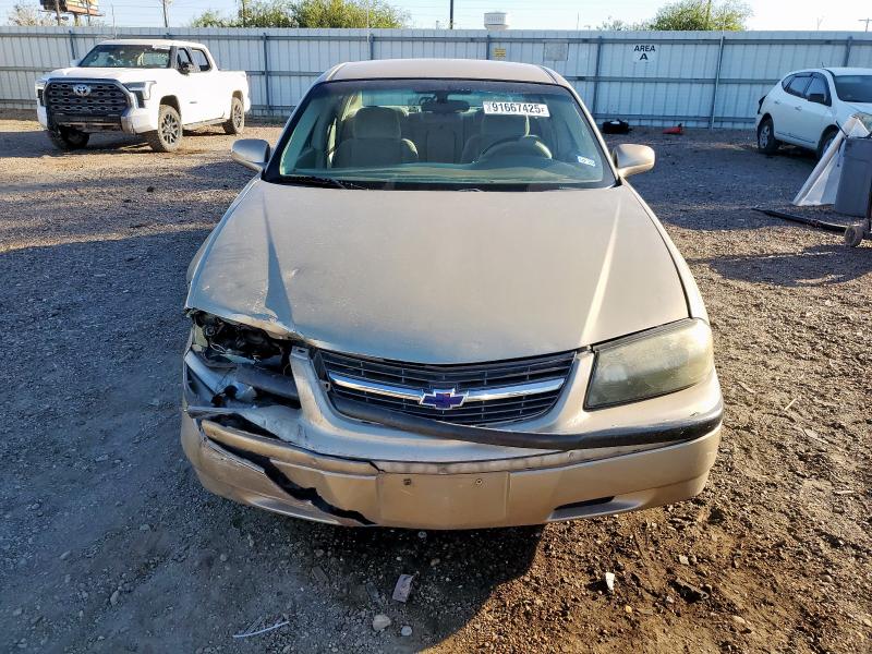 2G1WF52EX49310837 - 2004 CHEVROLET IMPALA TAN photo 5