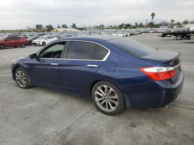 1HGCR2F53DA003008 - 2013 HONDA ACCORD SPORT BLUE photo 2