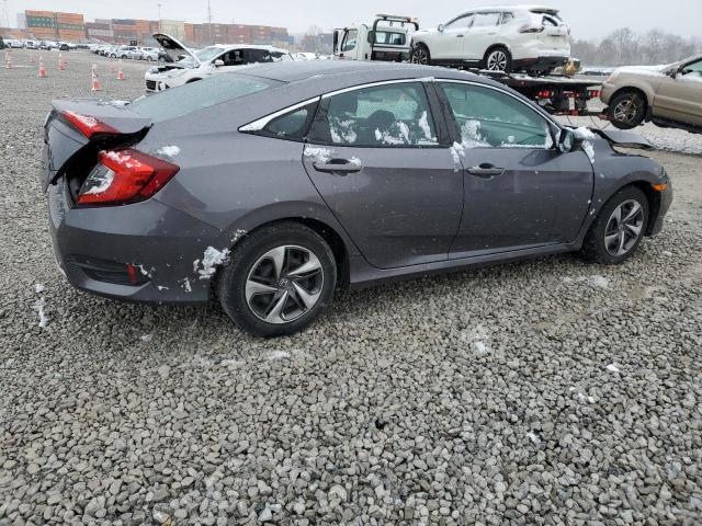 19XFC2F6XLE021555 - 2020 HONDA CIVIC LX Сұр фото 3