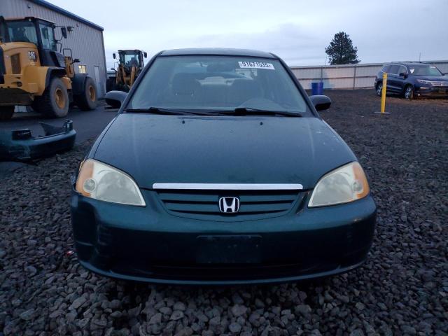JHMES16591S007848 - 2001 HONDA CIVIC LX GREEN photo 5