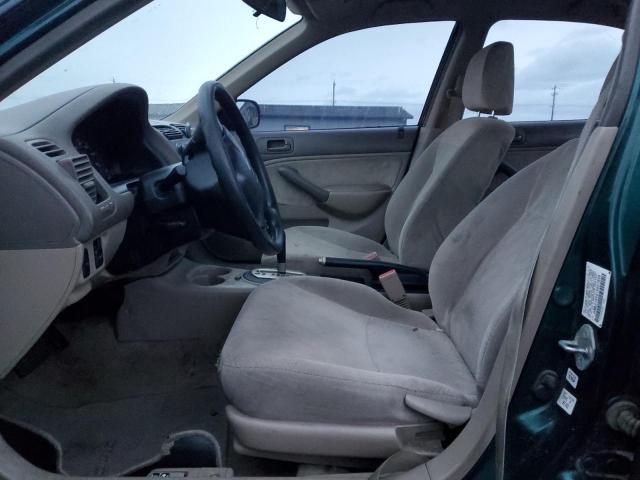 JHMES16591S007848 - 2001 HONDA CIVIC LX GREEN photo 7