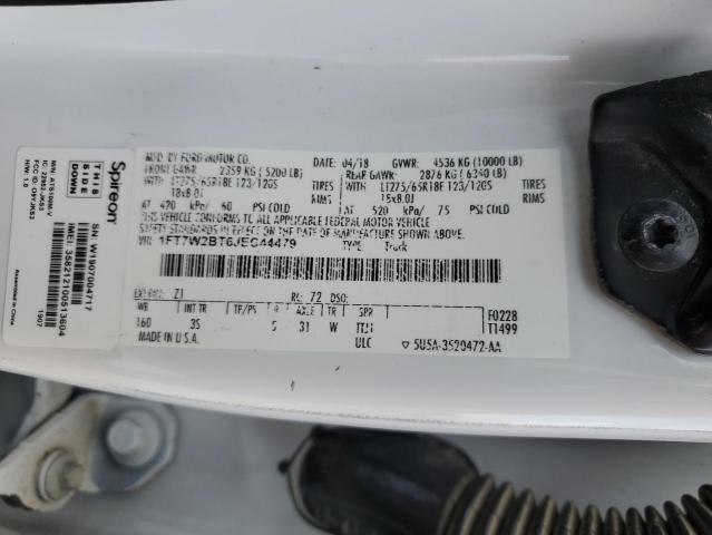 1FT7W2BT6JEC44479 - 2018 FORD F250 SUPER DUTY 白色 照片 13