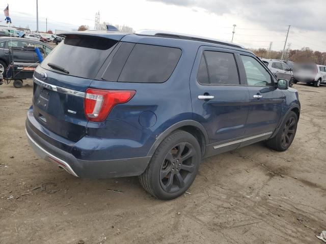 1FM5K8FH1HGC35694 - 2017 FORD EXPLORER LIMITED BLUE photo 3
