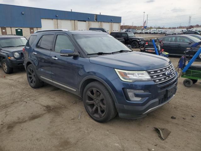 1FM5K8FH1HGC35694 - 2017 FORD EXPLORER LIMITED BLUE photo 4