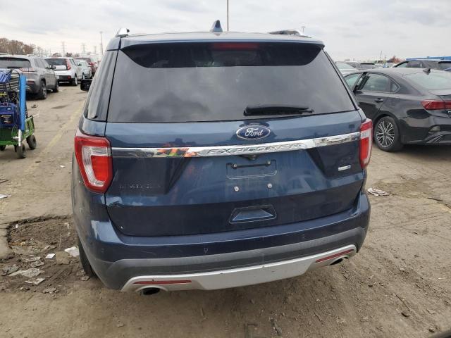 1FM5K8FH1HGC35694 - 2017 FORD EXPLORER LIMITED BLUE photo 6