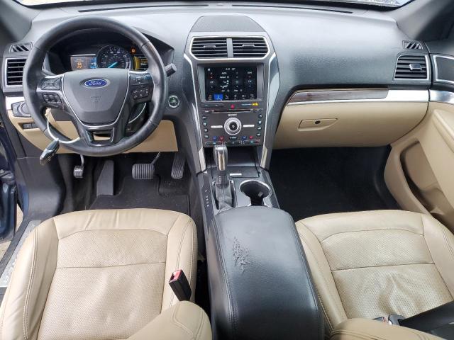 1FM5K8FH1HGC35694 - 2017 FORD EXPLORER LIMITED BLUE photo 8