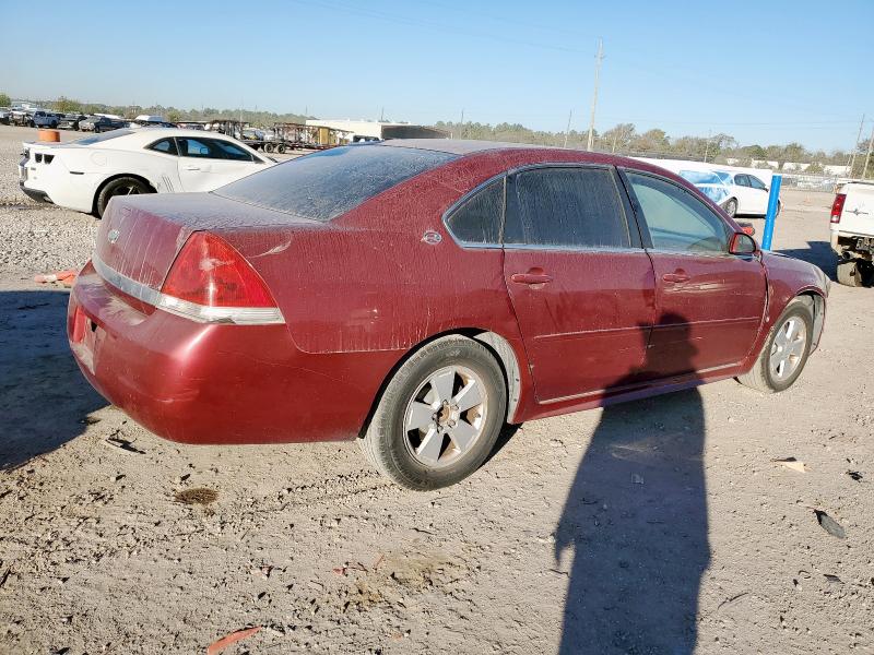 2G1WT57N391297615 - 2009 CHEVROLET IMPALA 1LT RED photo 3