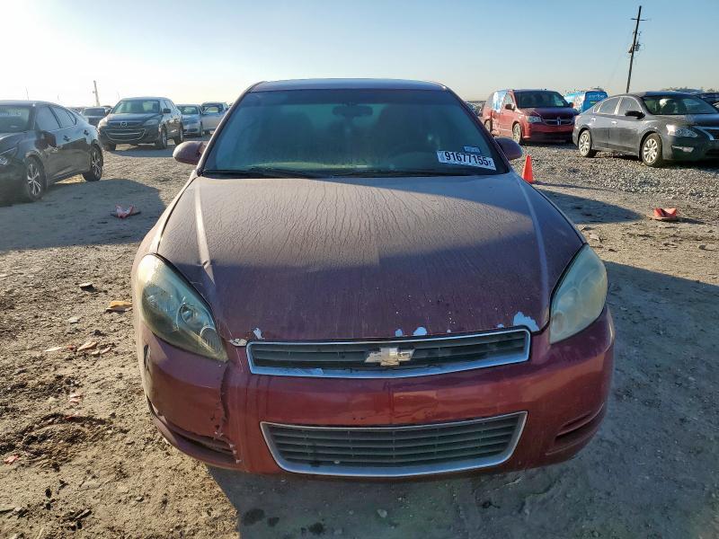 2G1WT57N391297615 - 2009 CHEVROLET IMPALA 1LT RED photo 5