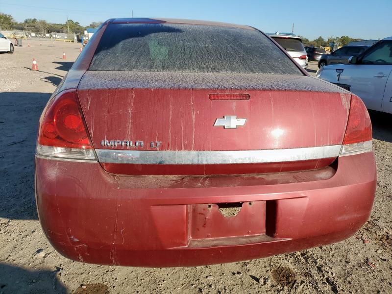 2G1WT57N391297615 - 2009 CHEVROLET IMPALA 1LT RED photo 6