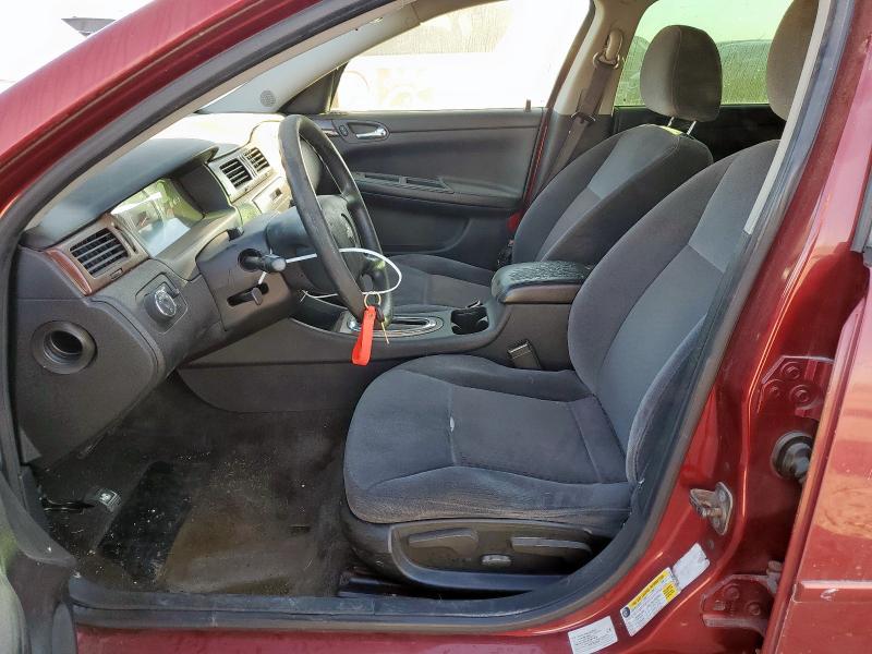 2G1WT57N391297615 - 2009 CHEVROLET IMPALA 1LT RED photo 7