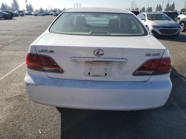 JTHBA30G355132408 - 2005 LEXUS ES 330 WHITE photo 6