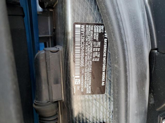 WBY1Z8C32HV894966 - 2017 BMW I3 REX BLUE photo 12