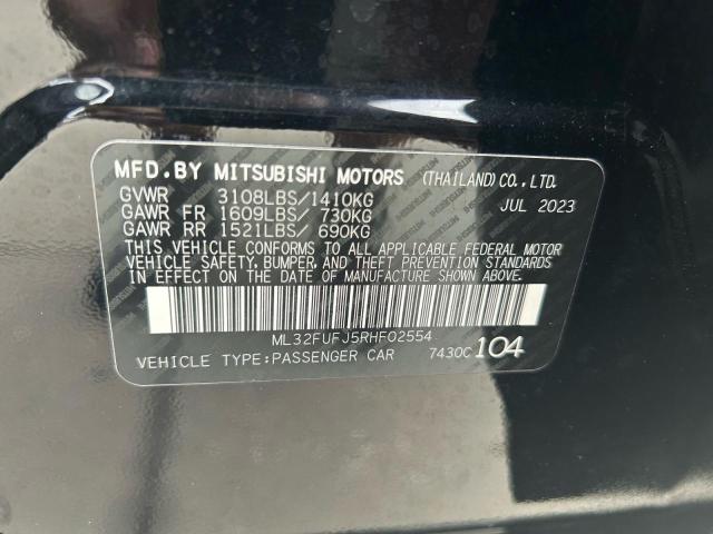 ML32FUFJ5RHF02554 - 2024 MITSUBISHI MIRAGE G4 ES 黑色 照片 10