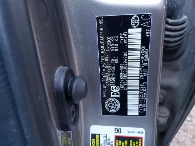 2T1BURHE3JC984396 - 2018 TOYOTA COROLLA L Boz foto 12