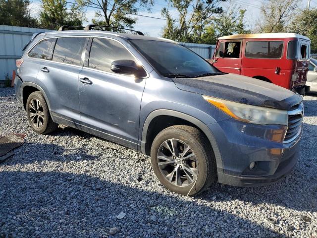 5TDKKRFH8GS503822 - 2016 TOYOTA HIGHLANDER XLE Blau Foto 4