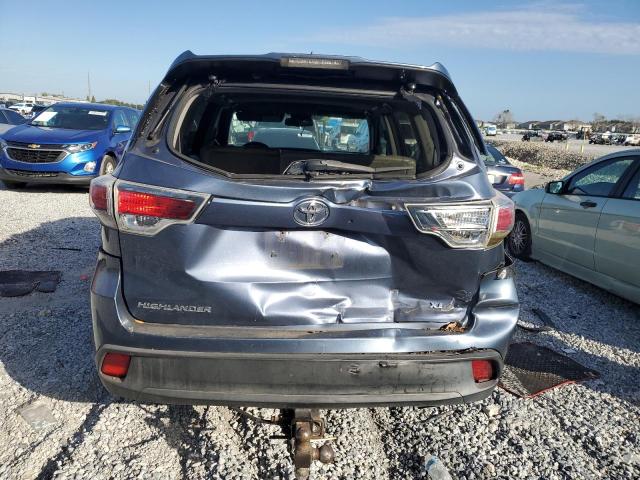 5TDKKRFH8GS503822 - 2016 TOYOTA HIGHLANDER XLE Blau Foto 6