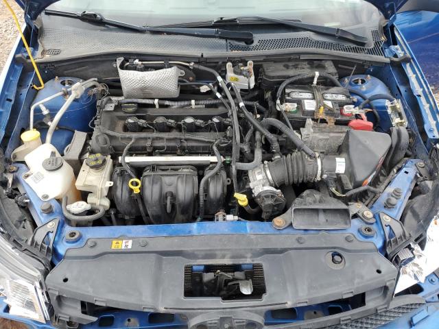1FAHP3GN8AW186280 - 2010 FORD FOCUS SES BLUE photo 11