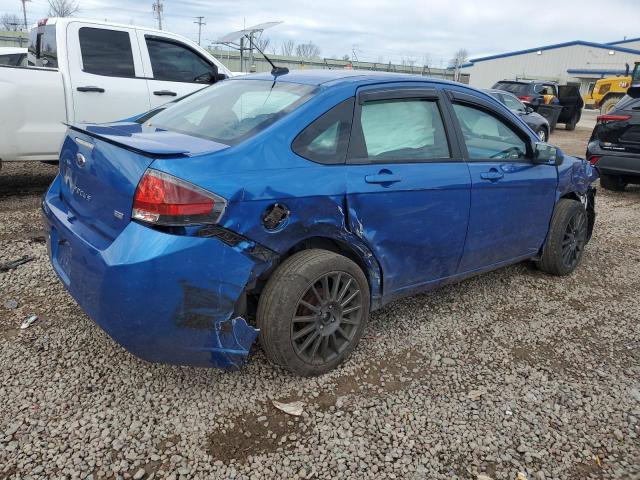 1FAHP3GN8AW186280 - 2010 FORD FOCUS SES BLUE photo 3