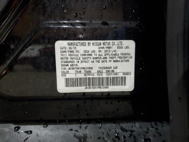 JN1BV7AR1FM410990 - 2015 INFINITI Q50 BASE BLACK photo 12