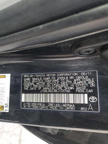 JTDBU4EE4BJ103766 - 2011 TOYOTA COROLLA BASE Qara foto 13