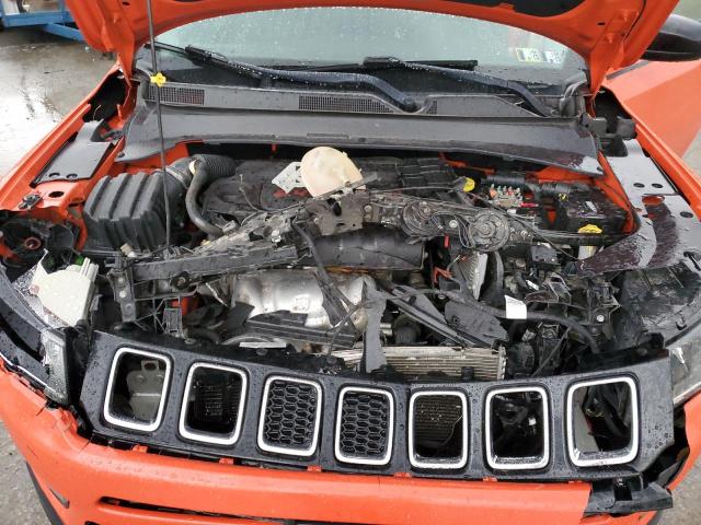 3C4NJDAB5JT344776 - 2018 JEEP COMPASS SPORT Orange Foto 12