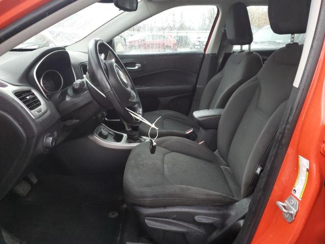3C4NJDAB5JT344776 - 2018 JEEP COMPASS SPORT Orange Foto 7