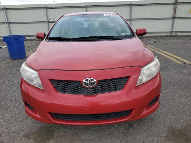 2T1BU4EE4AC345077 - 2010 TOYOTA COROLLA BASE RED photo 5