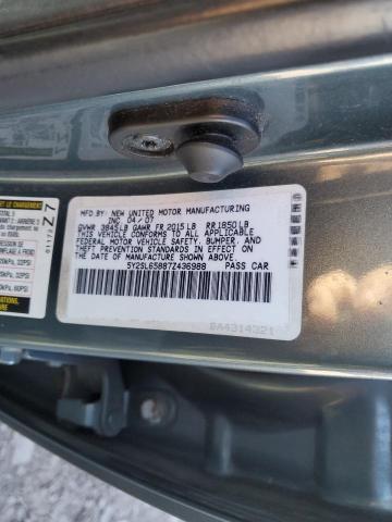 5Y2SL65887Z436988 - 2007 PONTIAC VIBE BLUE photo 12