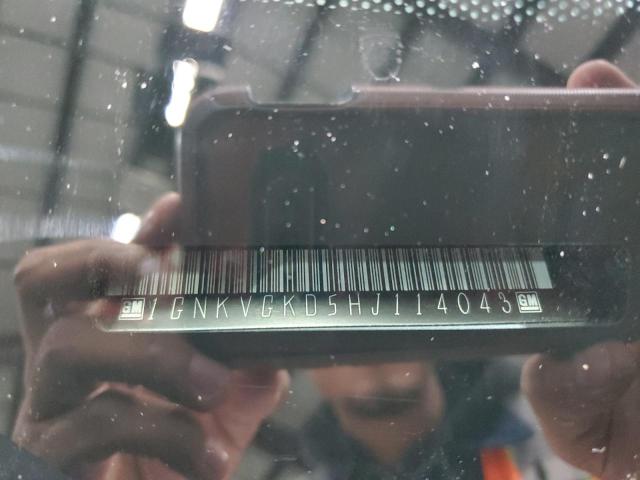 1GNKVGKD5HJ114043 - 2017 CHEVROLET TRAVERSE LT WHITE photo 13