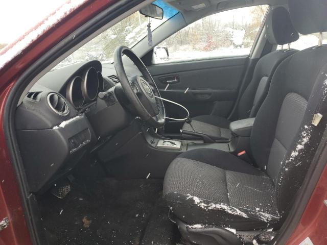 JM1BK32F991230598 - 2009 MAZDA 3 I MAROON photo 7