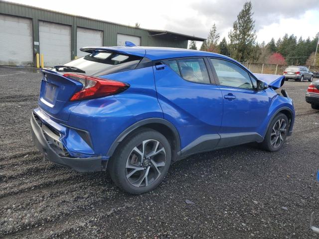 NMTKHMBX4JR016153 - 2018 TOYOTA C-HR XLE BLUE photo 3
