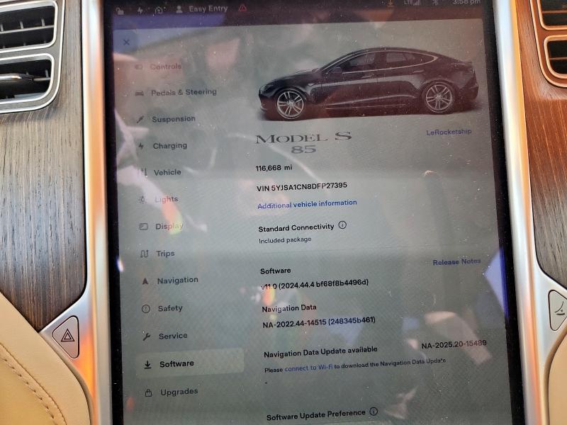 5YJSA1CN8DFP27395 - 2013 TESLA MODEL S ნაცრისფერი ფოტო 9