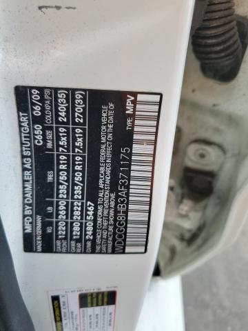 WDCGG8HB3AF371175 - 2010 MERCEDES-BENZ GLK 350 4MATIC WHITE photo 13