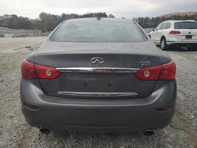 JN1BV7APXEM682113 - 2014 INFINITI Q50 BASE GRAY photo 6