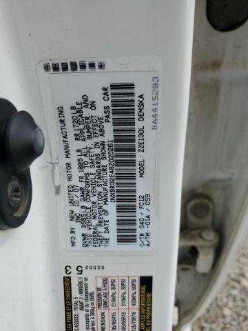 1NXBR32E48Z020261 - 2008 TOYOTA COROLLA CE 白色 照片 12