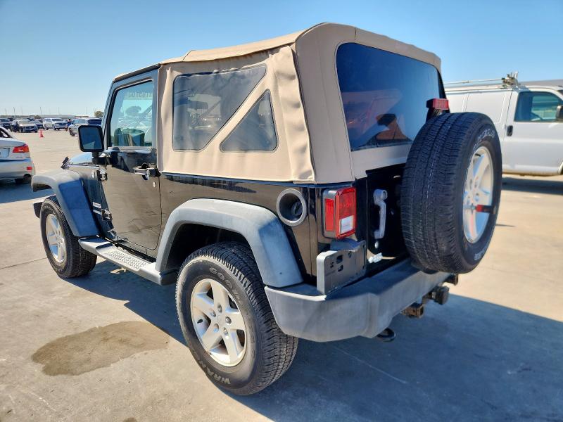 1C4AJWAG3EL209545 - 2014 JEEP WRANGLER SPORT BLACK photo 2