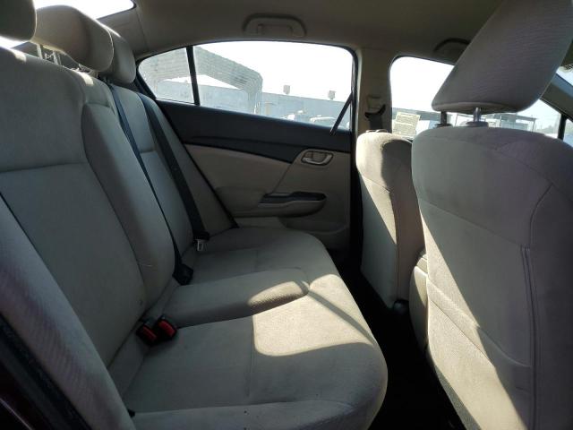 19XFB2F50DE290417 - 2013 HONDA CIVIC LX ბურგუნდია ფოტო 10