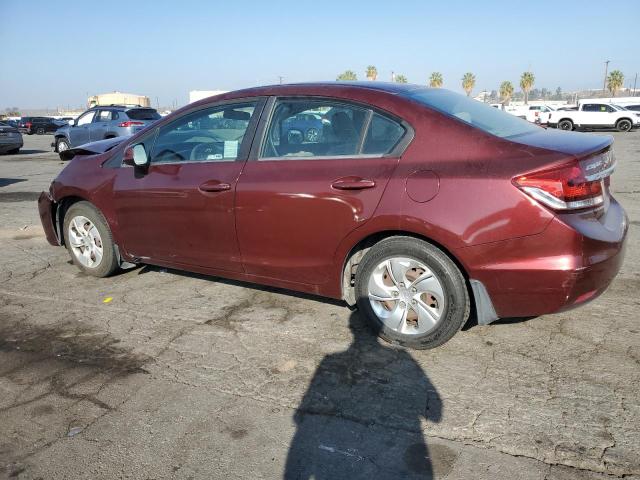 19XFB2F50DE290417 - 2013 HONDA CIVIC LX ბურგუნდია ფოტო 2