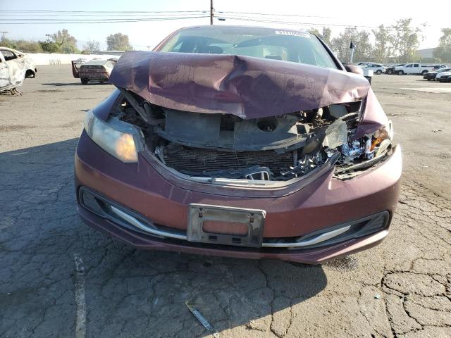 19XFB2F50DE290417 - 2013 HONDA CIVIC LX ბურგუნდია ფოტო 5