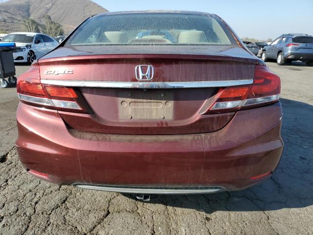 19XFB2F50DE290417 - 2013 HONDA CIVIC LX ბურგუნდია ფოტო 6