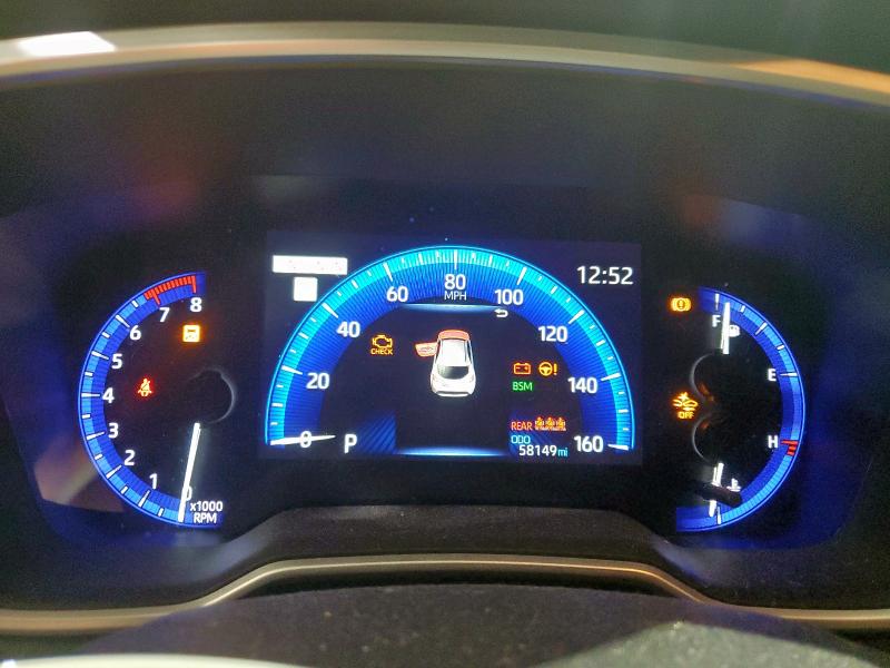 JTNK4RBE1K3030633 - 2019 TOYOTA COROLLA SE Blanc photo 9