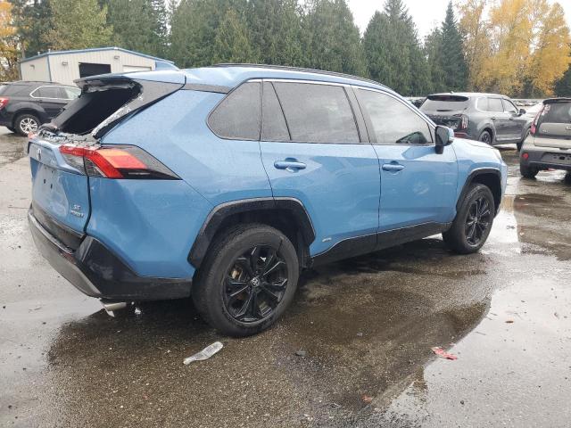 4T3T6RFV0NU097772 - 2022 TOYOTA RAV4 SE Bleu photo 3